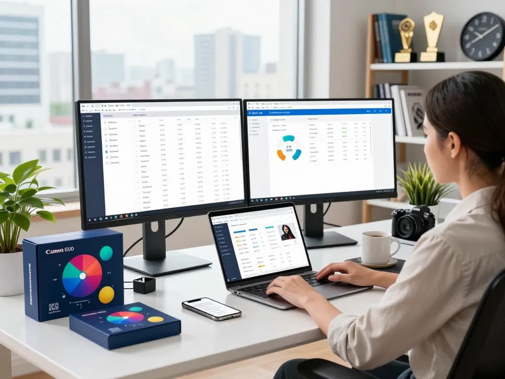 Professional workspace showcasing group buy SEO tools and analytics for effective digital marketing strategies