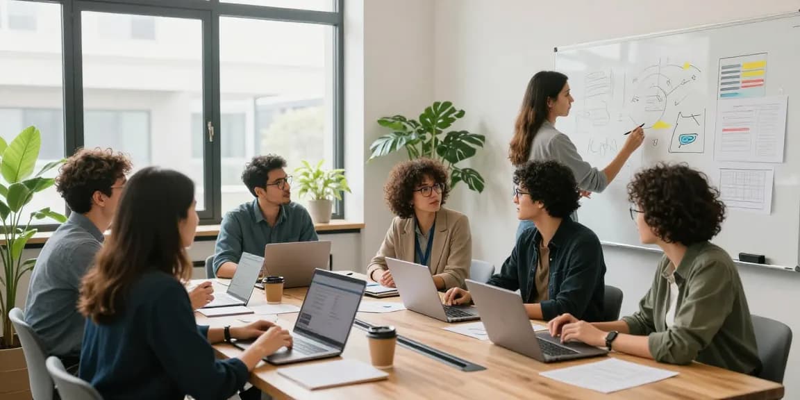 Innovative collaboration at https://www.startsomethingpc.com showcasing diverse entrepreneurs brainstorming ideas for their startups.