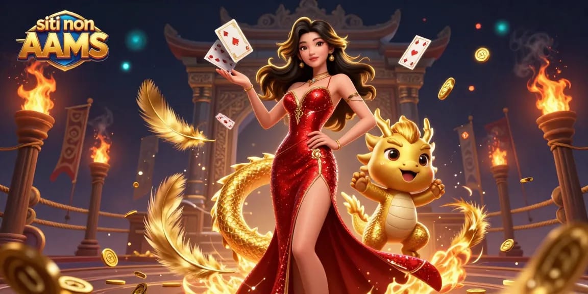 I siti non AAMS mettono in evidenza giochi emozionanti con un'ospite carismatica e un drago dorato fantasioso.