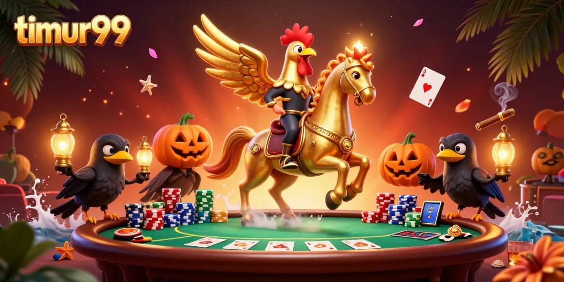 Win big with timur99 in an immersive casino showdown featuring vibrant characters and golden rewards.