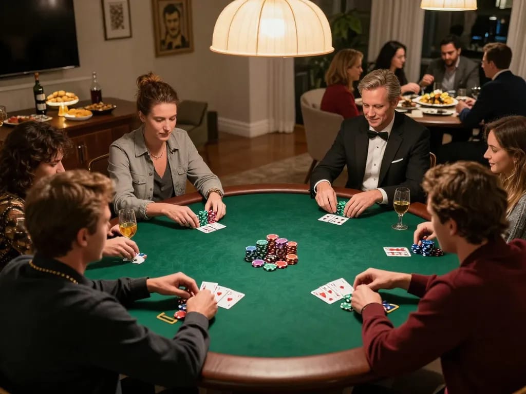Tham gia vào trò chơi poker chiến lược tại nhà với Luckywin, với những người chơi tập trung và không gian cảnh quan tuyệt đẹp.