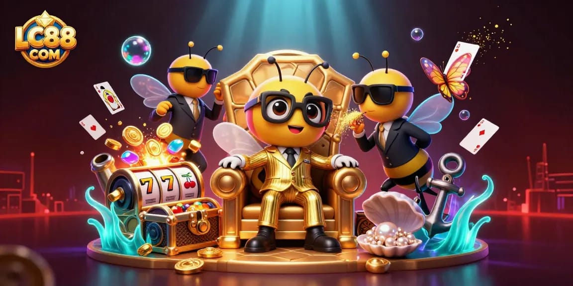 Experience the thrilling adventures of LC88 COM with a bee mob boss and exciting game elements!