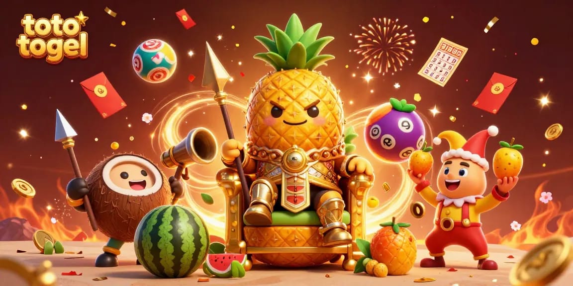 Engage with the thrilling toto togel experience, featuring dynamic characters and vibrant symbolism in an exciting online scene.