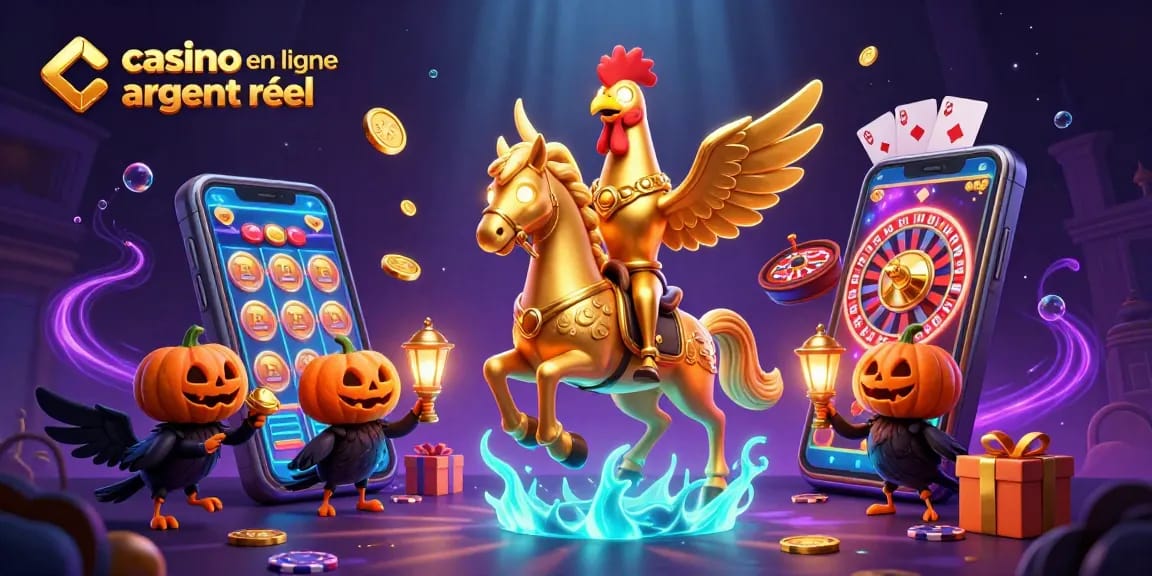 Jouez avec des jeux de casino en ligne argent réel sous un décor nocturne vibrant.