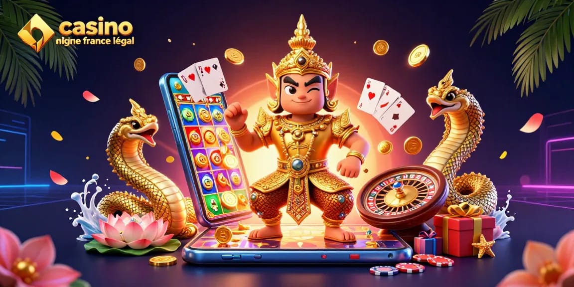 Jouez dans un casino en ligne France légal avec des gardiens, des jeux et des joyaux colorés.