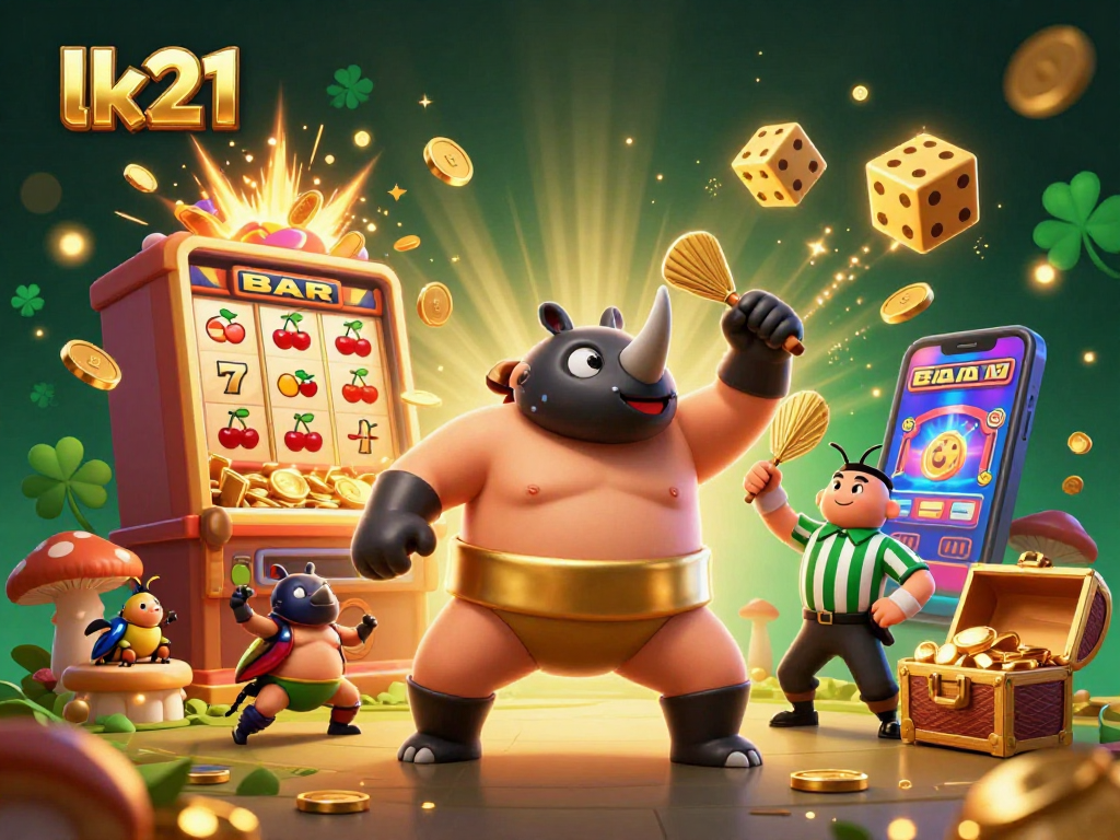 Experience thrilling gameplay with lk21's vibrant lottery casino scene featuring dynamic characters.