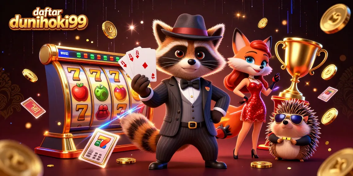 Menangkan jackpot di daftar duniahoki99 dengan ilustrasi kasino penuh warna.