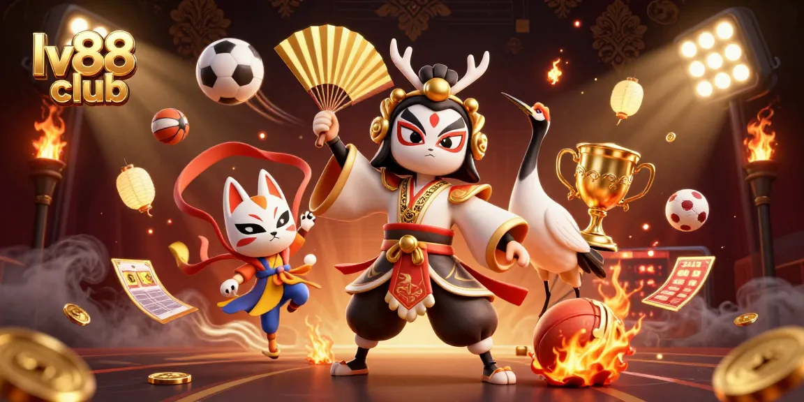 Experience the thrill of lv88 club with dynamic sports betting elements and vibrant 3D characters.