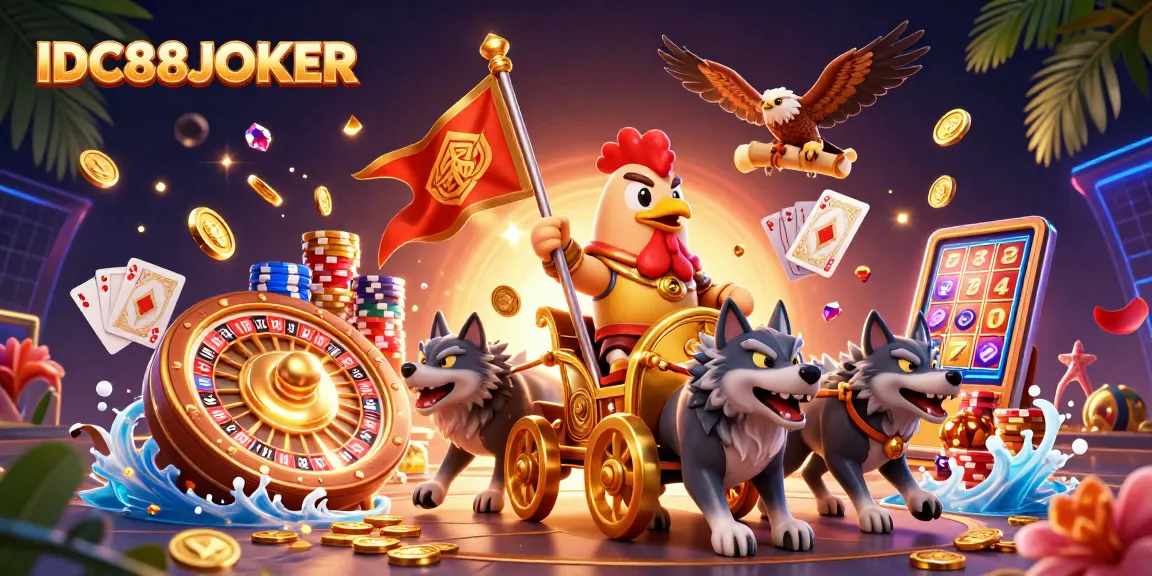 Engage in thrilling gameplay with IDC88JOKER's exhilarating features, showcasing festive visuals and winning elements.
