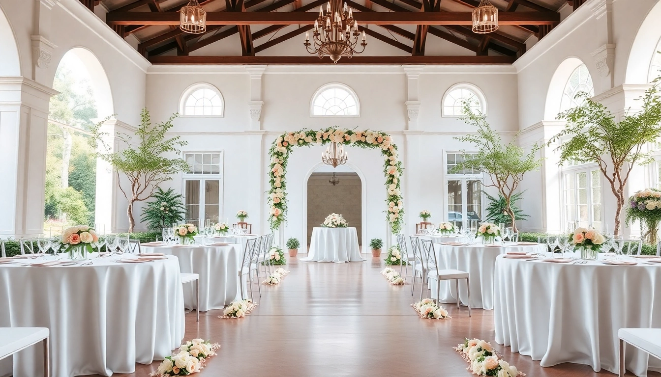 Stunning outdoor wedding setup at the Best Wedding Venue Jacksonville featuring elegant decor.