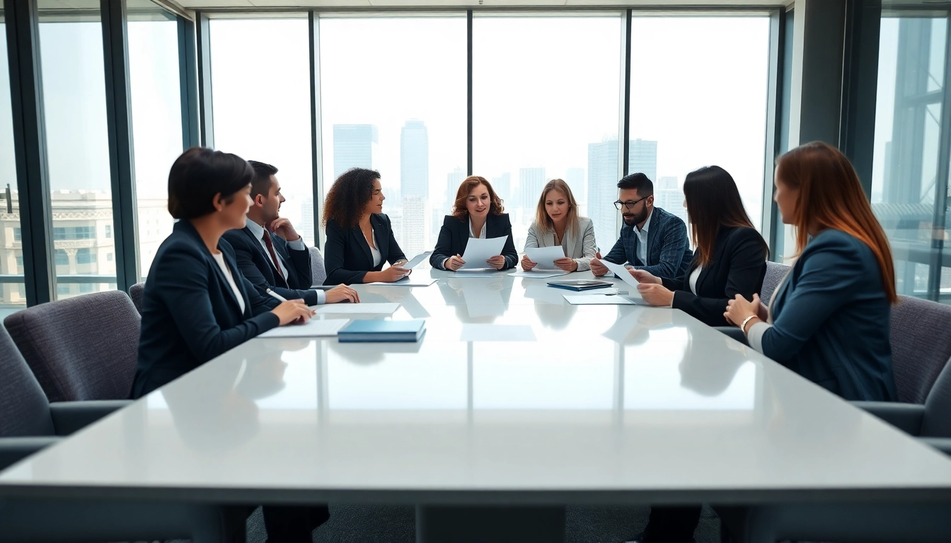 Discussing contracts and grants in a dynamic business meeting environment.