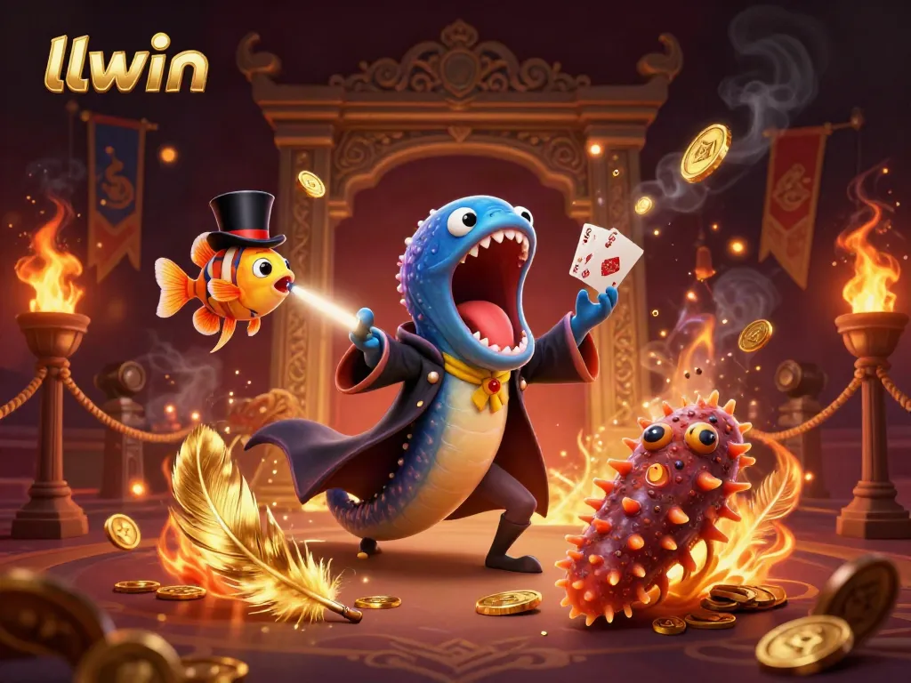 Engage in thrilling action at llwin with a vibrant 3D casino scene showcasing unique characters and dynamic elements.