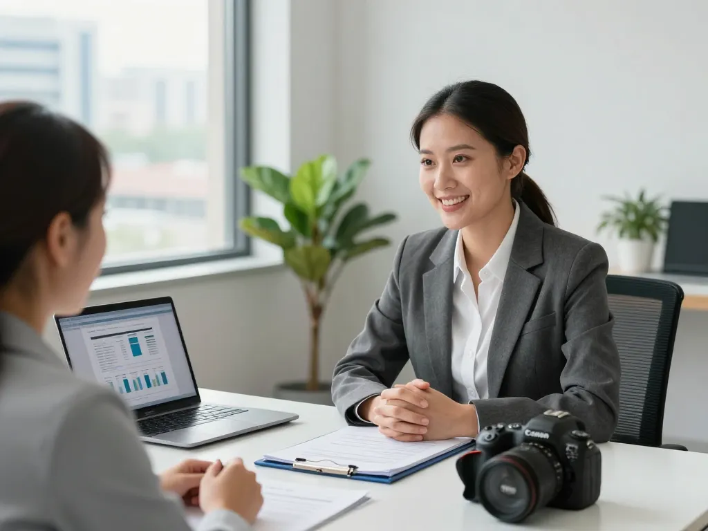 Virginia Personal Injury Lawyer consulting with a client in a modern office, showcasing legal advocacy and support.