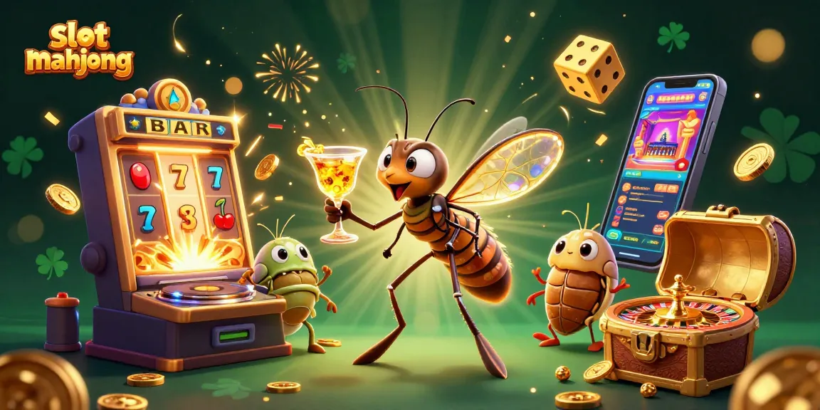 Spin the reels of slot mahjong and witness an exciting jackpot with vibrant casino elements.