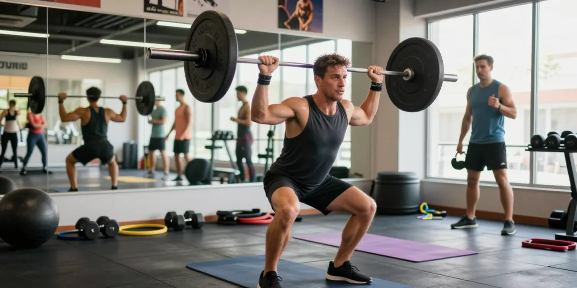 Astera Shop showcases dynamic fitness scenes with gym-goers lifting weights and engaging in workouts.