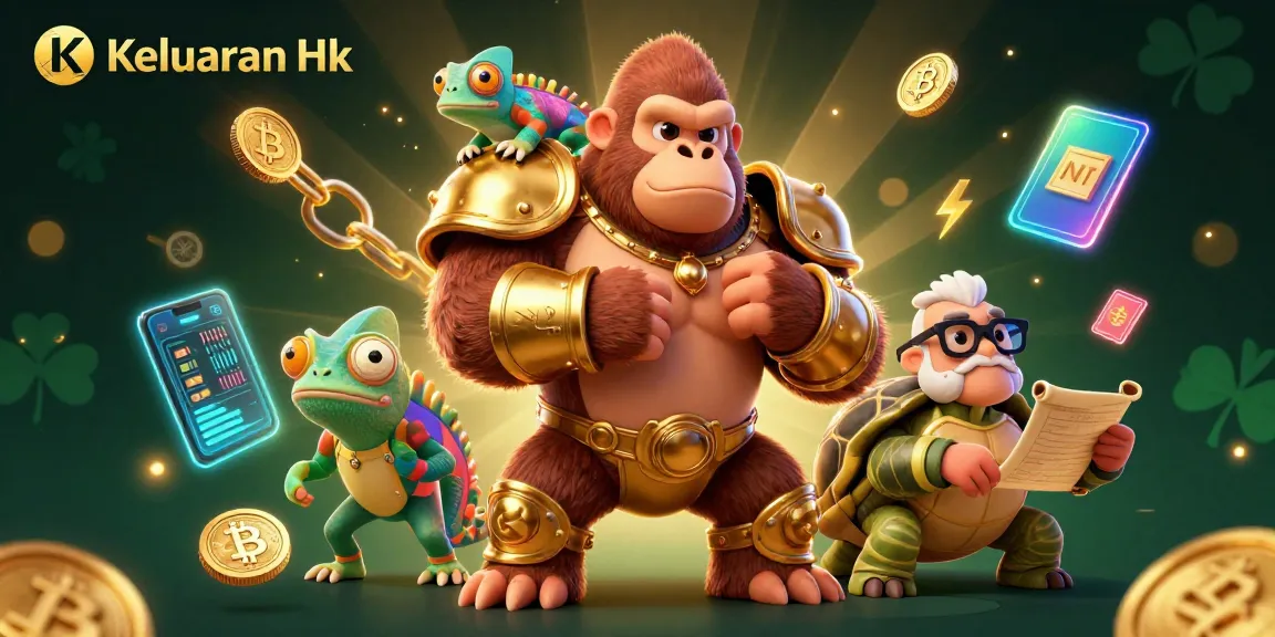 Engage with Keluaran Hk in a vibrant, dynamic digital scene showcasing winning gambling elements.