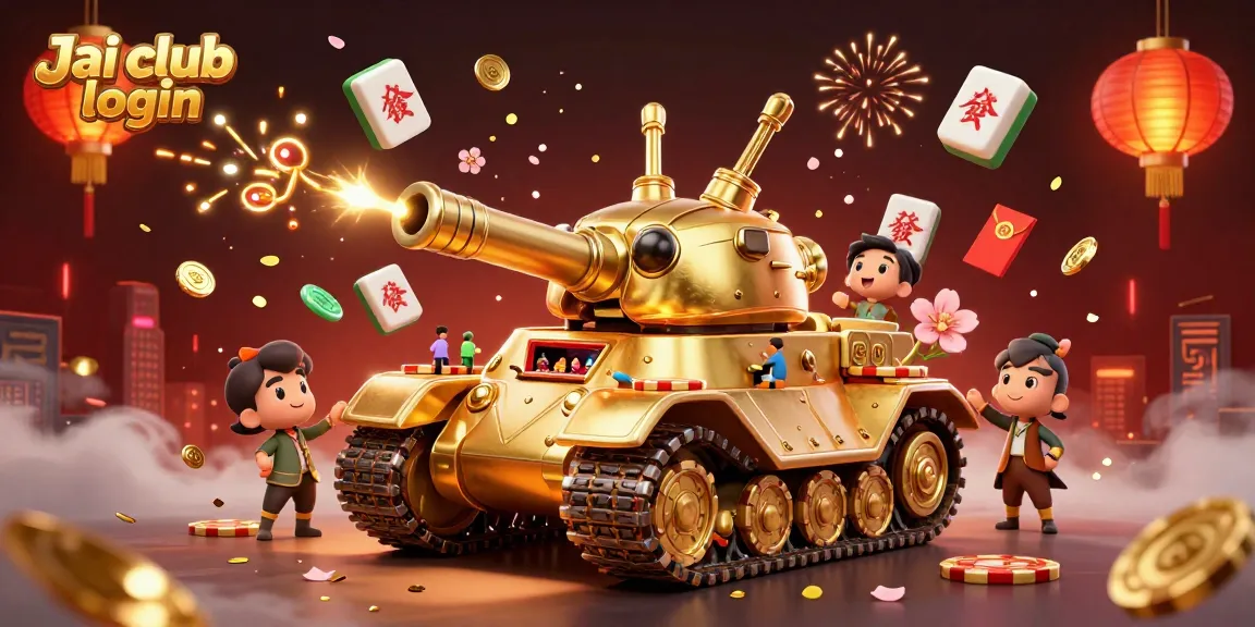 Experience thrilling gameplay with Jai club login as a golden beetle tank reveals a vibrant casino scene.