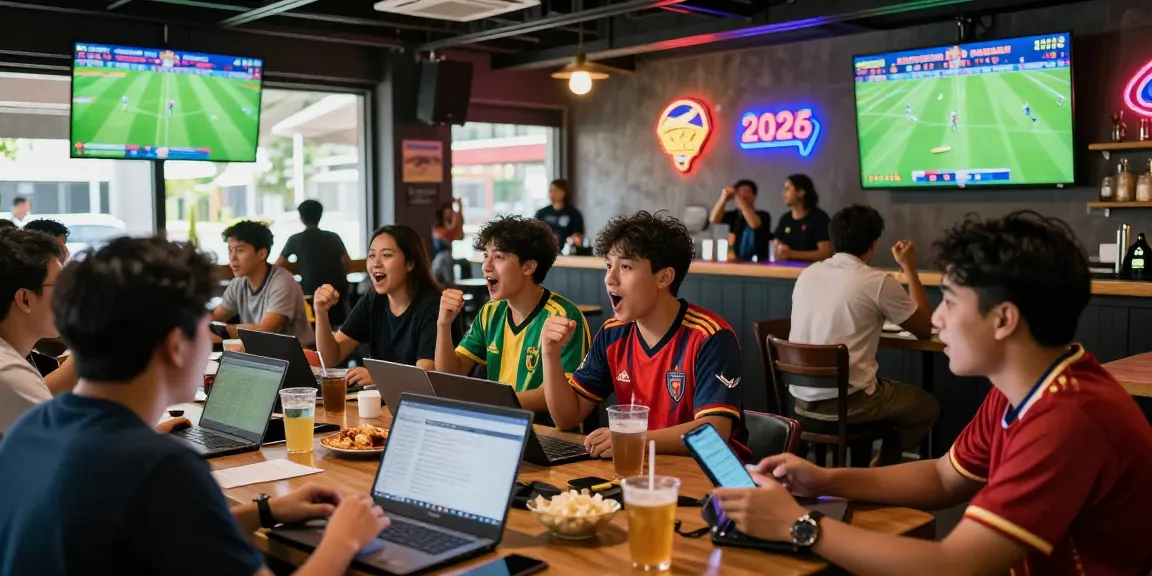 Exciting sports betting environment showcasing keobongdahomnay enthusiasts enjoying live matches in a bar.